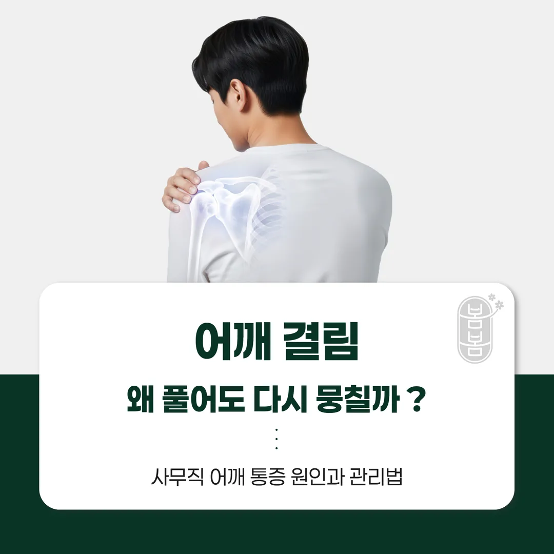 어깨 결림, 왜 풀어도 다시 뭉칠까 — 사무직 어깨 통증 원인과 관리법