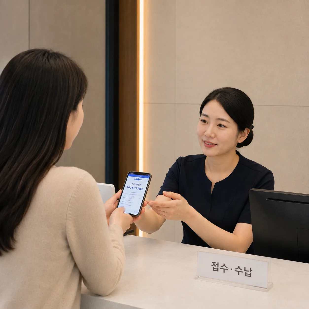 교통사고 통원치료 접수 단계에서 확인하는 보험사 사고 접수번호