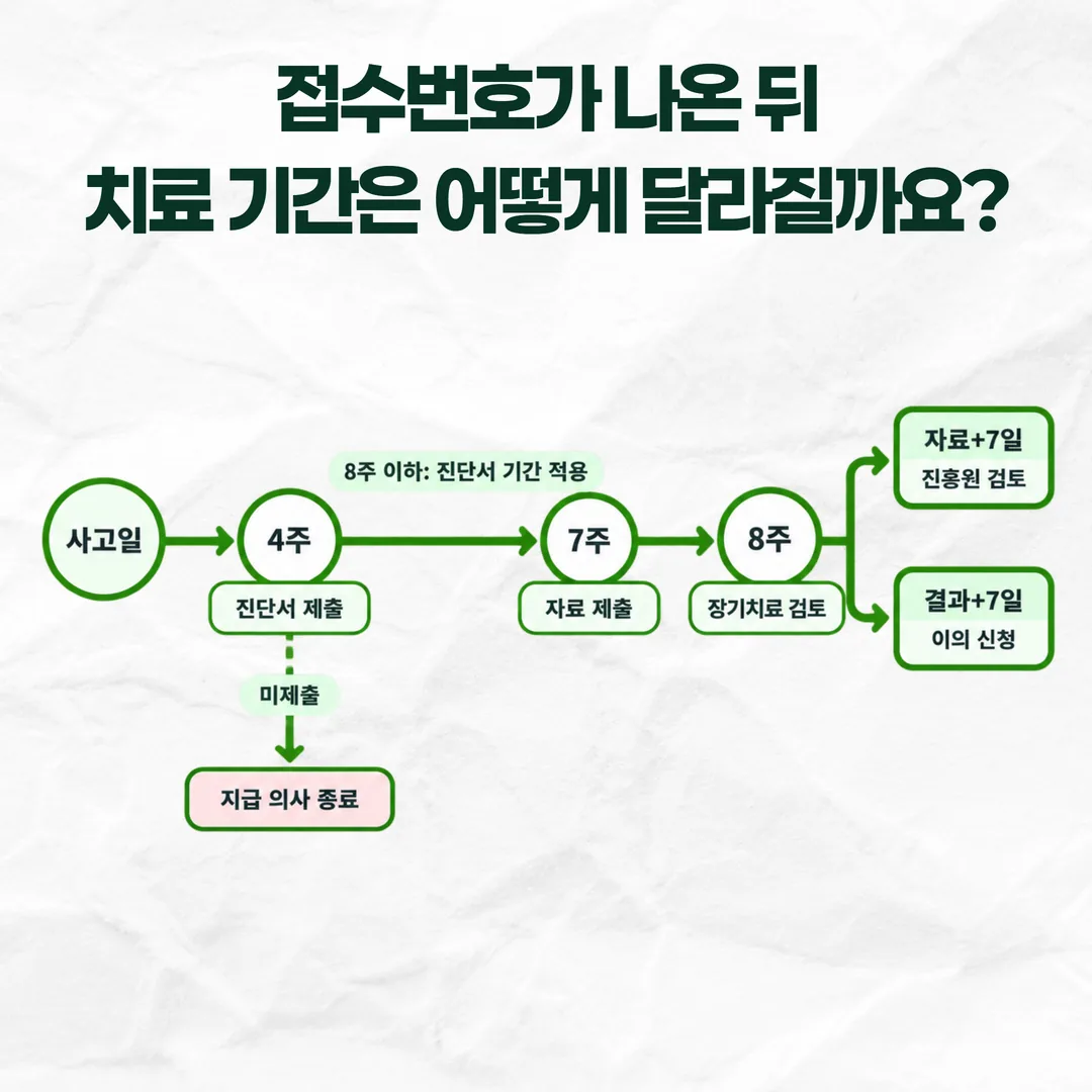 경상환자 자동차보험 지급 의사 유효기간 4주 8주 타임라인